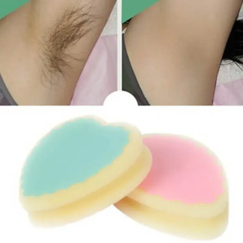 Popular Magic Painless Hair Removal Sponge Pad Epilator Random Colors