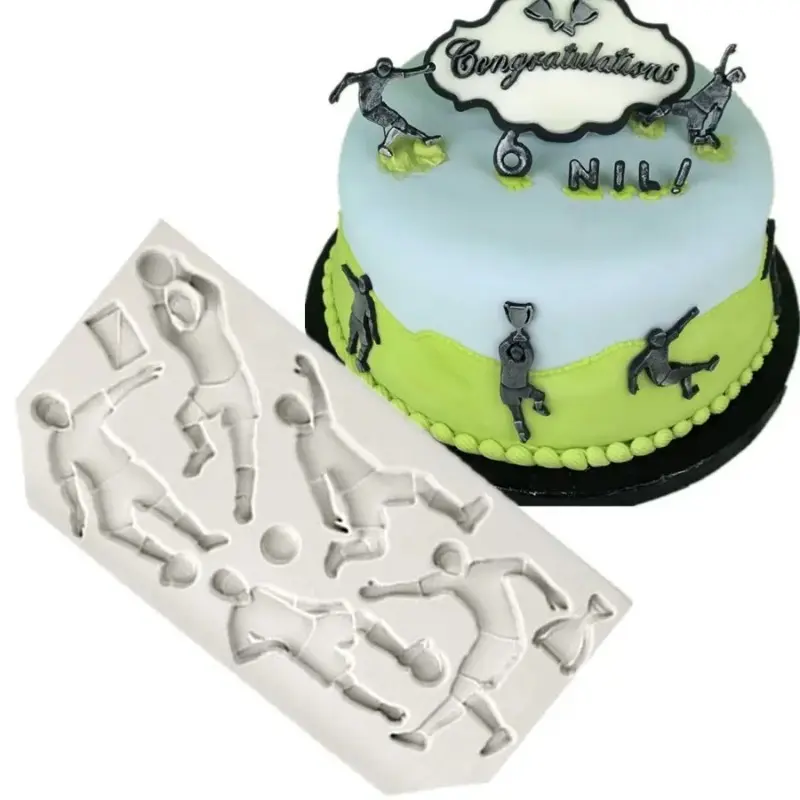 Sports Baseball Golf Football Rugby Fondant Cake Mold Chocolate Mold Suitable for Kitchen Baking Decoration Baking Tools