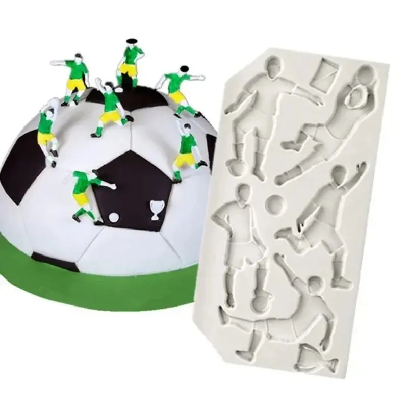 Sports Baseball Golf Football Rugby Fondant Cake Mold Chocolate Mold Suitable for Kitchen Baking Decoration Baking Tools