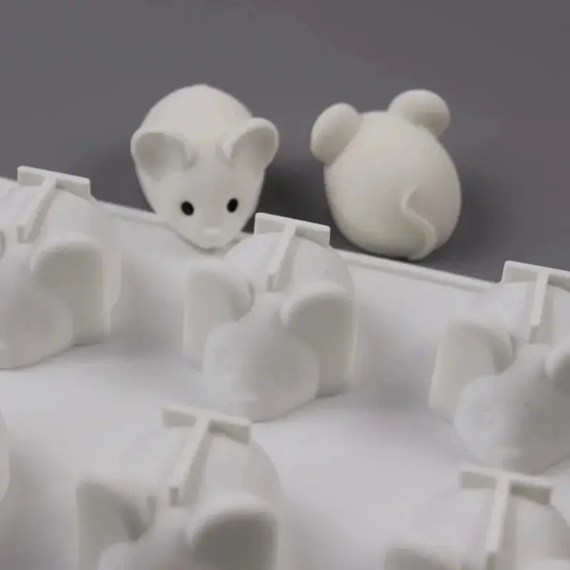 6 Cavity Mouse Mold Mousse Cake Dessert Baking Chocolate Silicone Mold Kitchen Baking Tray Fondant Cake Decorating Tool Cake