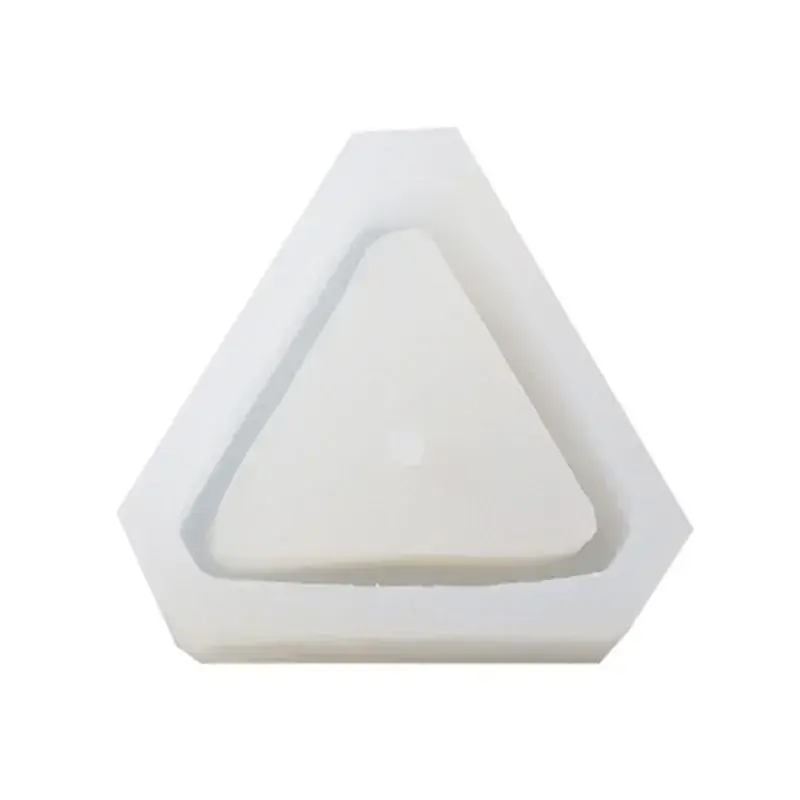 1pcs Triangle Concrete Silicone Mold Cactus Succulent Plant Pot Mold DIY Cement Clay Craft Casting Flower Pot Mold 3D Mold