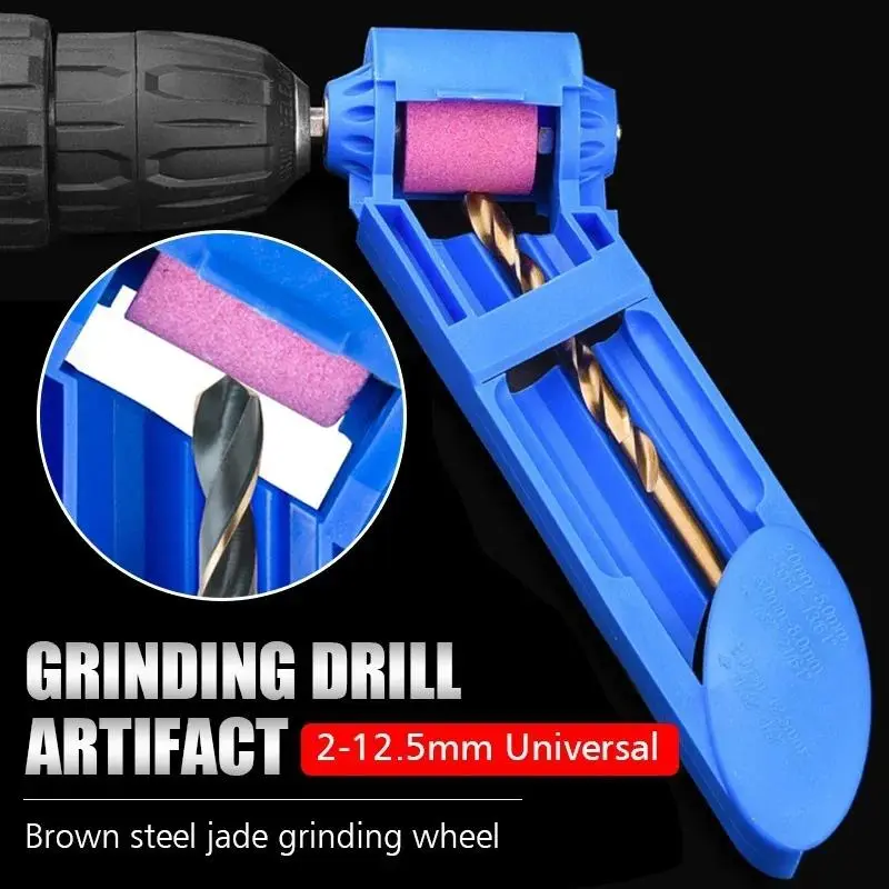 New Drill Bit Sharpener 2-12.5mm Portable Corundum Grinding Wheel Drill Sharpener Grinder Drill Bit Powered Tool Part Home Tool