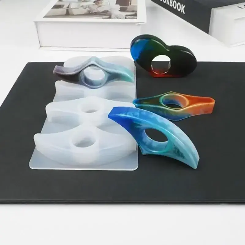 Handmade Thumb Bookmark Crystal Epoxy Resin Mold Book Page Clip Silicone Mold DIY Crafts Reading Accessories Tools