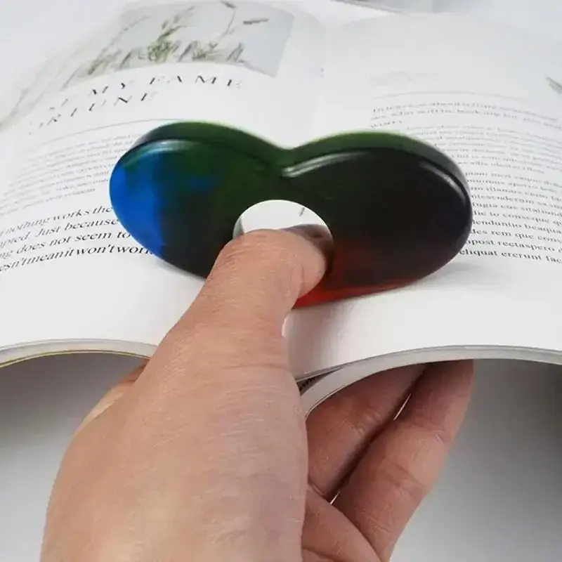 Handmade Thumb Bookmark Crystal Epoxy Resin Mold Book Page Clip Silicone Mold DIY Crafts Reading Accessories Tools