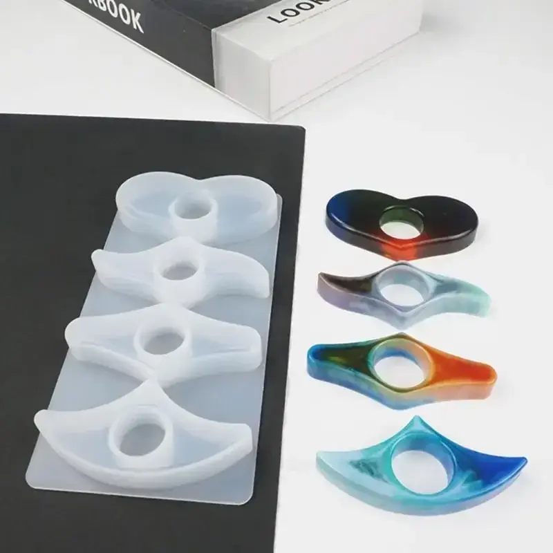 Handmade Thumb Bookmark Crystal Epoxy Resin Mold Book Page Clip Silicone Mold DIY Crafts Reading Accessories Tools