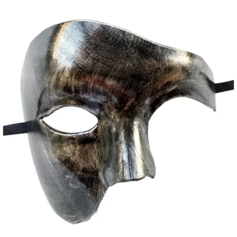 1pcs Carnival One Eye Half Face Ghost Mask Antique Opera Ghost Party Role Play Mask