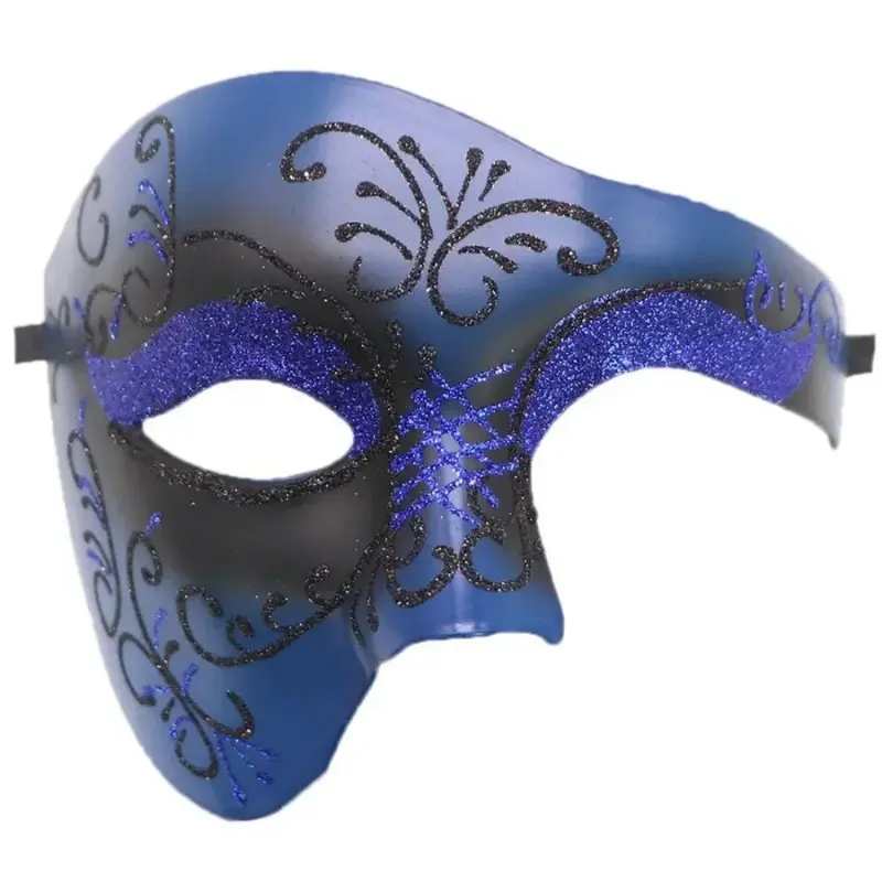 1pcs Carnival One Eye Half Face Ghost Mask Antique Opera Ghost Party Role Play Mask