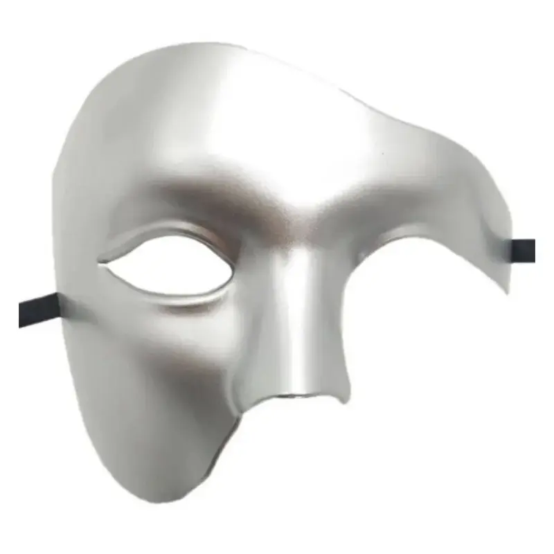 1pcs Carnival One Eye Half Face Ghost Mask Antique Opera Ghost Party Role Play Mask