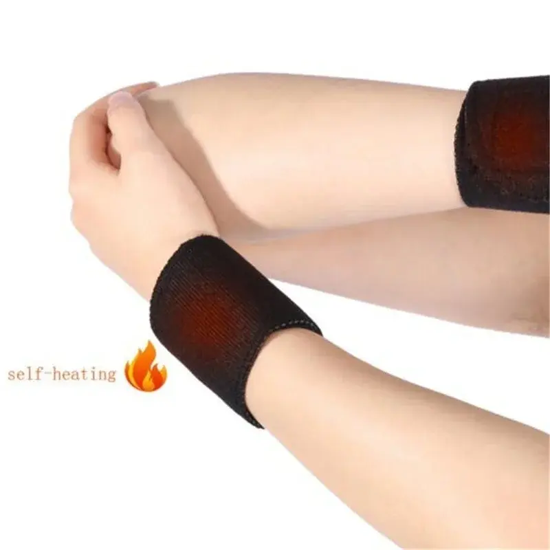 Magnetic Therapy Self-Heating Wrist Support Brace Wrap Heated Hand Warmer Compression Pain Relief Wristband Belt  Muñequeras