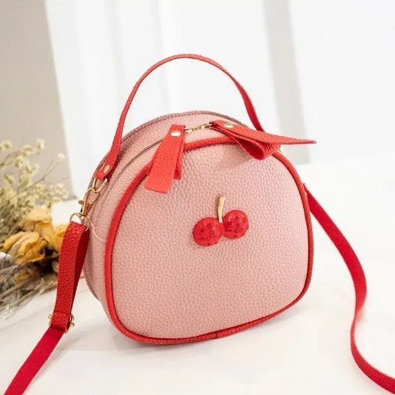 Creative Design Lovely Friut Pattern Small Backpack 2025 New Women One-shoulder Mobile Phone Make Up Bag Fashion Lady Handbag