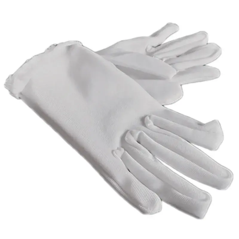 Hot Sale Kids Gloves White Short Satin New Concise Design Bride Wedding Flower Boy Glove Suitable Children Hold Flower Use Glove