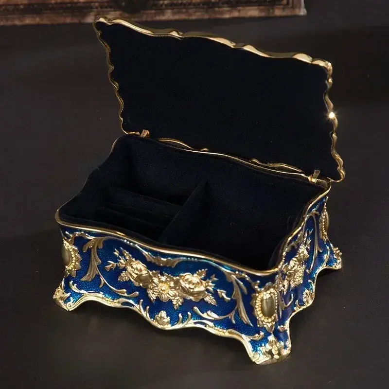Luxury Jewelry Box Exquisite Diamond-studded Give Friend Brithday Gift Suitable Ring Earring Necklace Storage Box Home Decorate