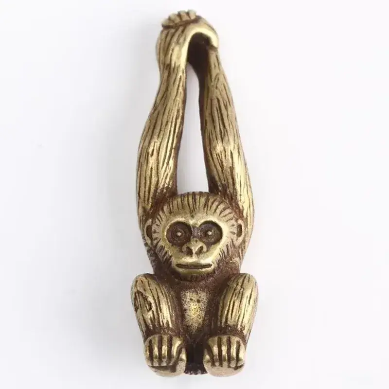 Brass Monkey Figurine Animal Statue Ornament Home Office Desk Decor Brass Monkey Figurine Animal Statue Ornament Home Decorative