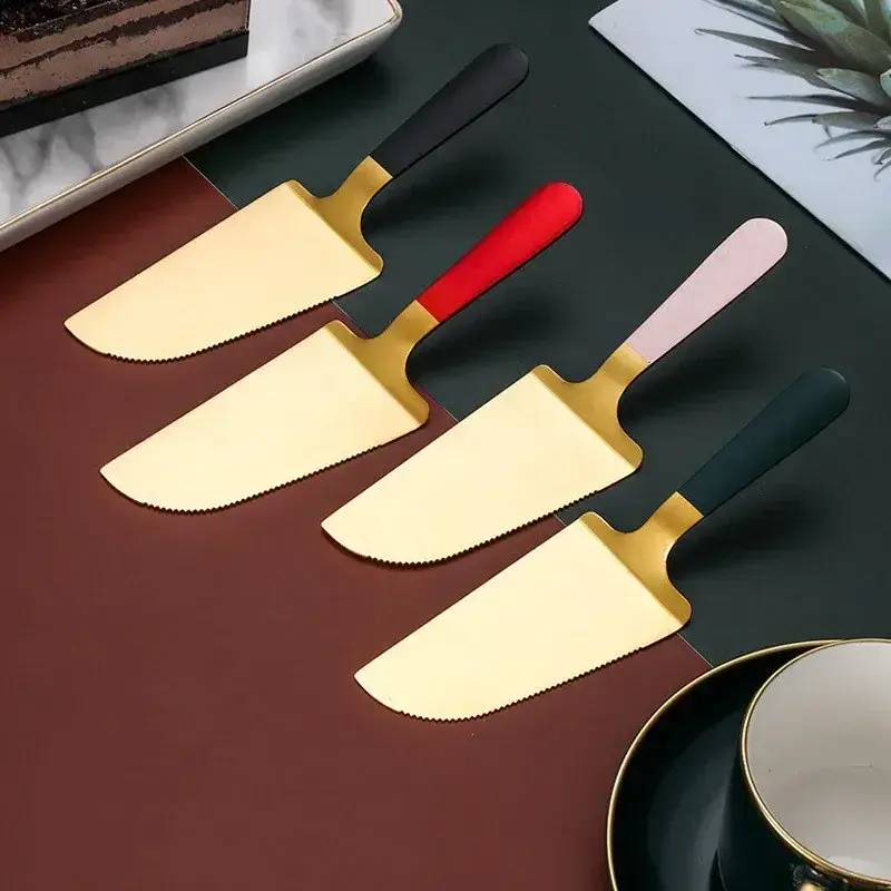 Stainless Steel Cake Shovel Knife Suitable Pie Pizza Cheese Divider Knives Portable Kitchen Baking Tools Household Accessories