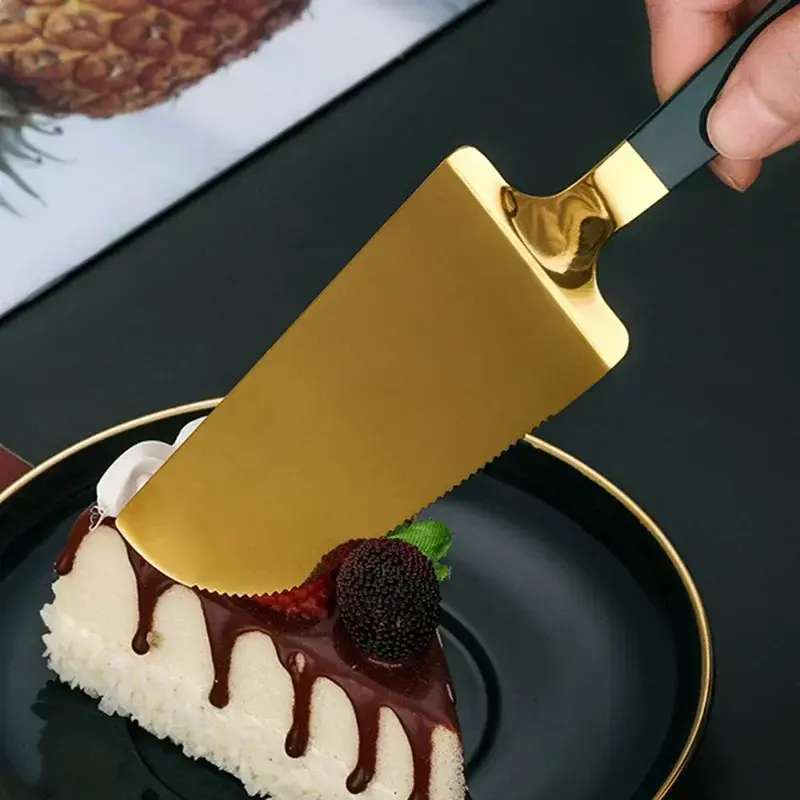 Stainless Steel Cake Shovel Knife Suitable Pie Pizza Cheese Divider Knives Portable Kitchen Baking Tools Household Accessories