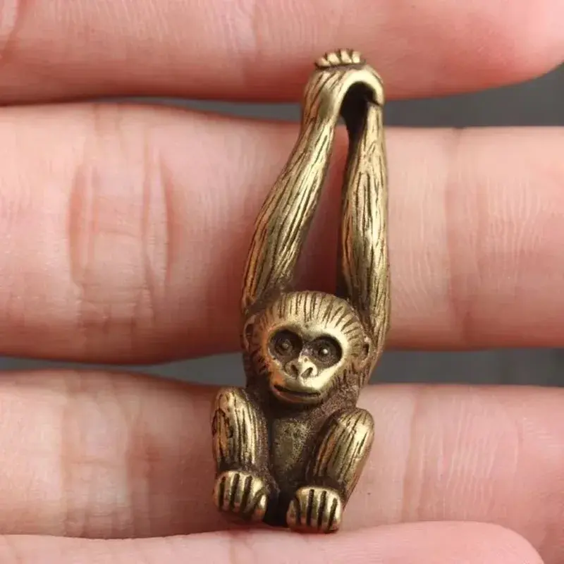Brass Monkey Figurine Animal Statue Ornament Home Office Desk Decor Brass Monkey Figurine Animal Statue Ornament Home Decorative