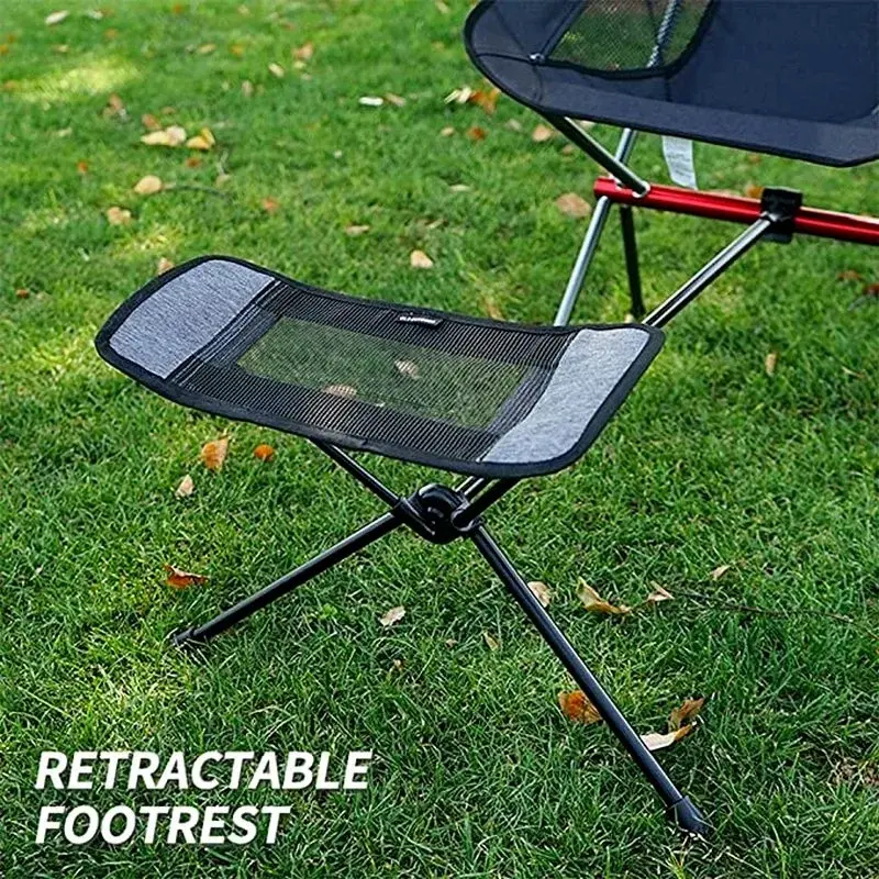 Portable Folding Retractable Footstool Leg Rest Camping Chair Kit for Lounger Swing Chair Moon Chair Beach Chair