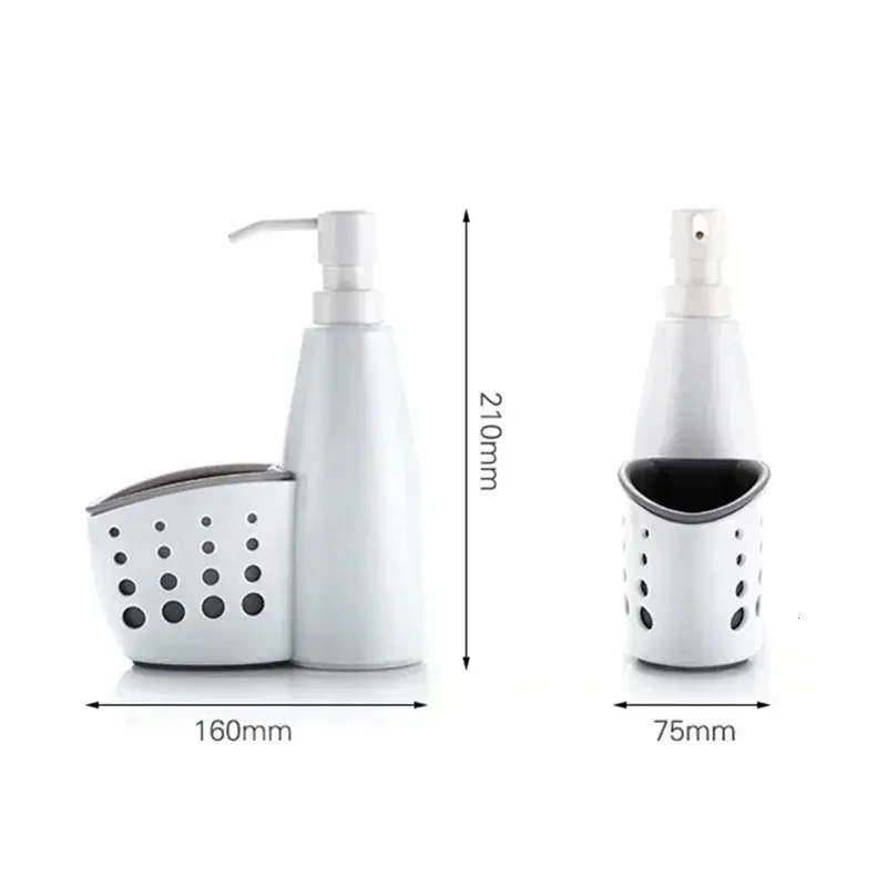 1PCS Concise White Separately Bottled Suitable Lotion Shower Gel Storage Bottle Storage Bath Towel Rack Home Bathroom Supplies