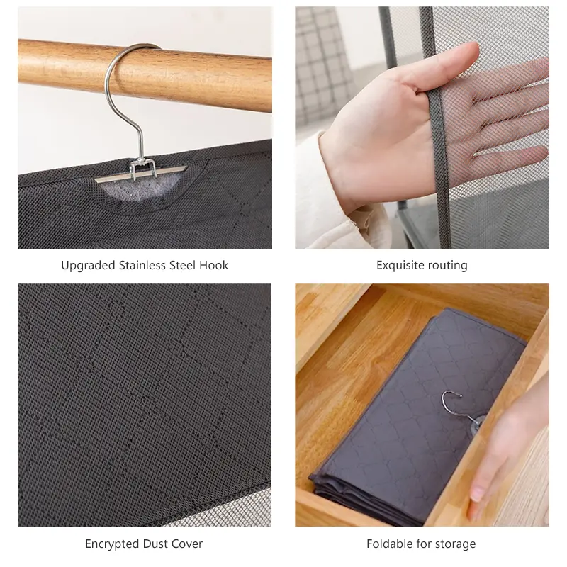 4-Dimensional Handbag Hanging Organizer Hanging Wardrobe Organizer Storage Hanging Bag Handbag Organizer for Closet Storage Bag