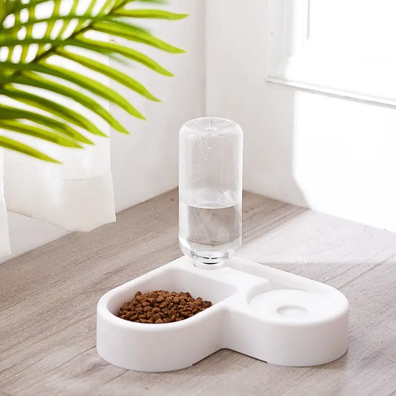 Corner Dog Bowl Pet Automatic Feeder Dog Cat Drinking Bowl For Dog Water Drink Cat Feeding Large Capacity Dispenser Pet Supplies