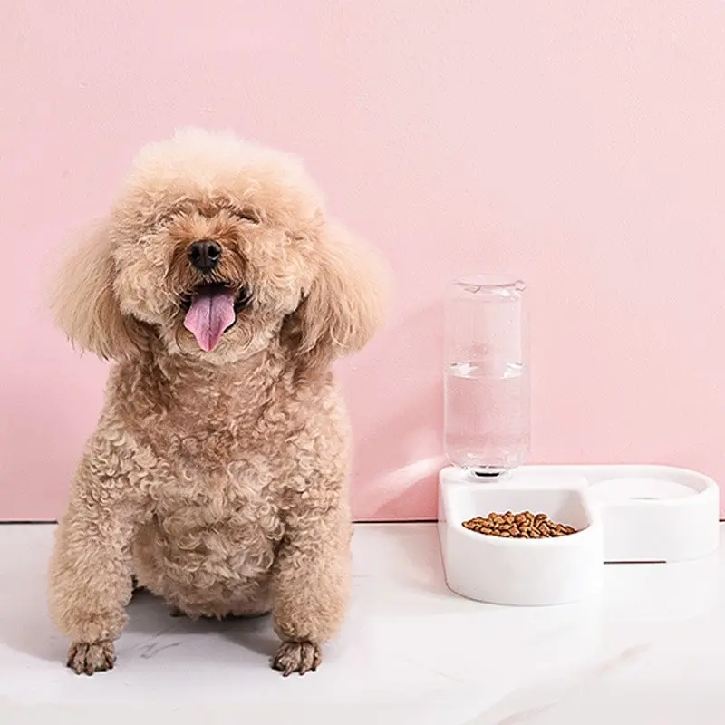 Corner Dog Bowl Pet Automatic Feeder Dog Cat Drinking Bowl For Dog Water Drink Cat Feeding Large Capacity Dispenser Pet Supplies
