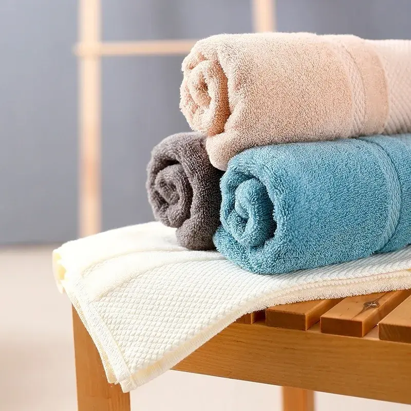 1pcs Fashion Beach Towel Highly Absorbent Home Textile Face Towel Adults Bathroom Soft Cotton Household Bath Towel Supplies