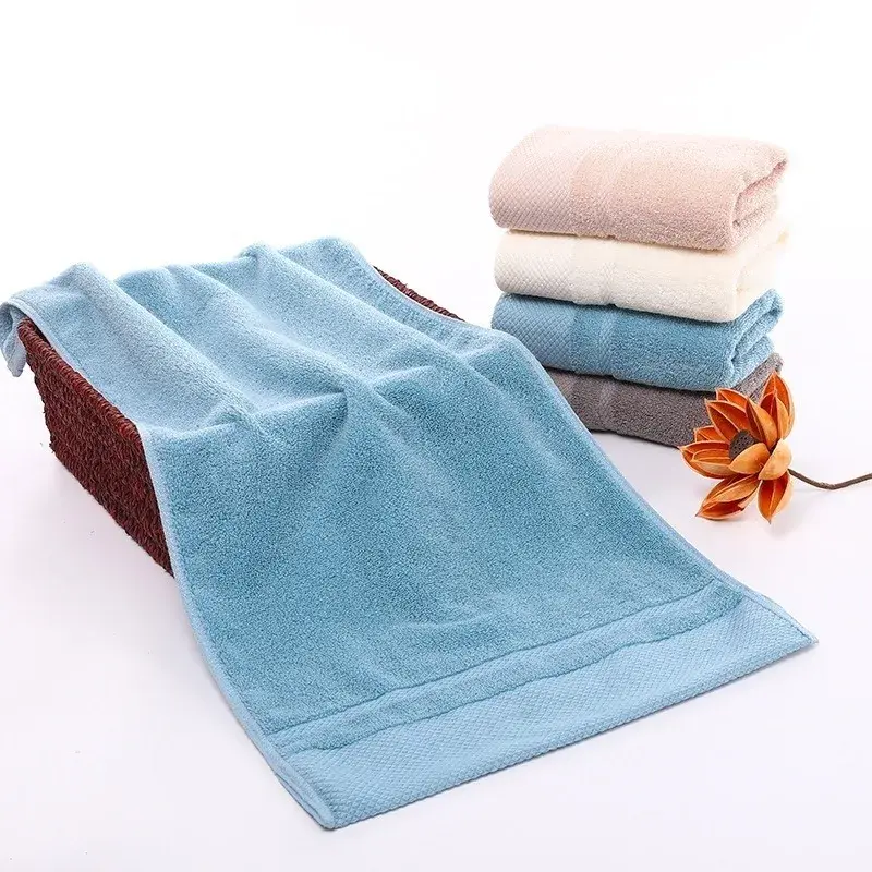 1pcs Fashion Beach Towel Highly Absorbent Home Textile Face Towel Adults Bathroom Soft Cotton Household Bath Towel Supplies