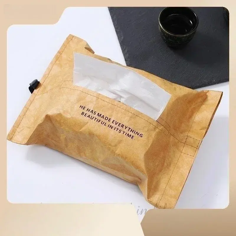 Linen Fabric Tissue Box Holder Car Tissue Holder Desk Napkin Holder Home Decor Handkerchief Box Gift Tissue Holder