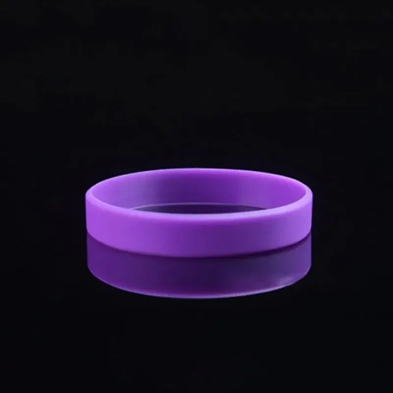 5-pack Luminous Silicone Bracelet Sports Bracelet Without Words Basketball Wristband Random Colors