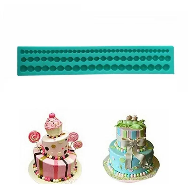 Practical Long Pearls Shape Cake Decorative Mold Suitable Kids Brithday Cake Silicone Mold Home Kitchen Fondant Baking Accessory