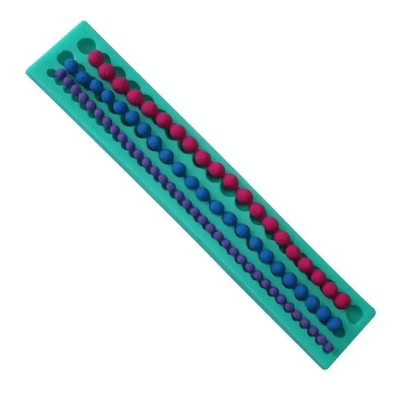 Practical Long Pearls Shape Cake Decorative Mold Suitable Kids Brithday Cake Silicone Mold Home Kitchen Fondant Baking Accessory