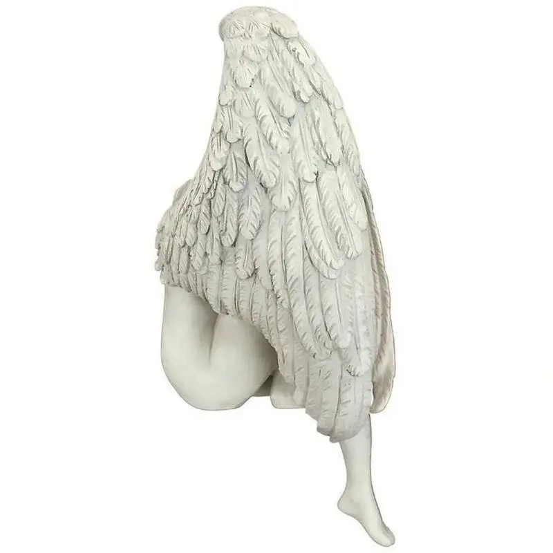 Small Creative Sculpture Ornaments Redemption Angel Statue Jewelry Redemption Statue Religious Garden Home Decor