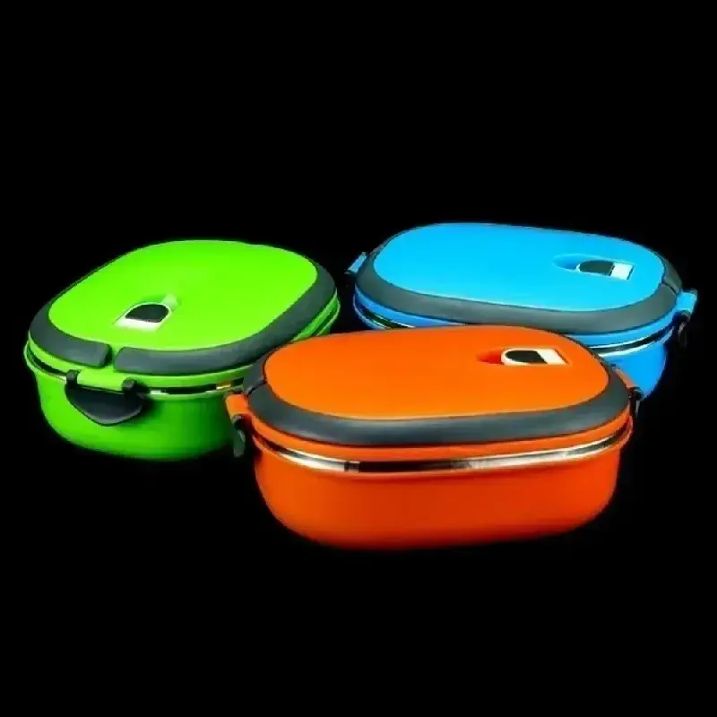 With Handle Lunch Box Portable Lunch Box Stainless Steel Picnic Food Storage Container