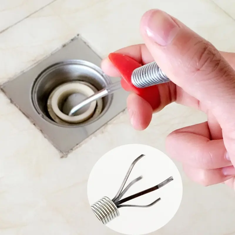 60cm Flexible Grabber Claw Pick Up Reacher Practical Screw Drain Sink Pick Up Tool Bendable Hose Hair Drain Clog Remover Tool