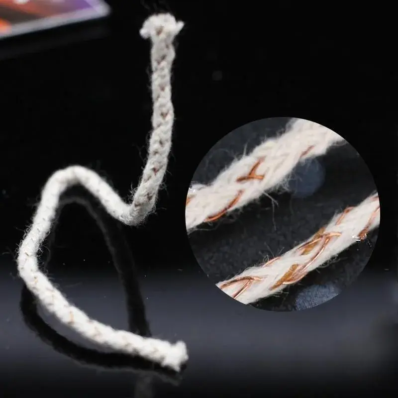 30pcs/lot Cotton Core Wick For Kerosene Alcohol Lamp Durable Wicks For DIY Wheel Kerosene Oil Lighter Home Candle Making Tools