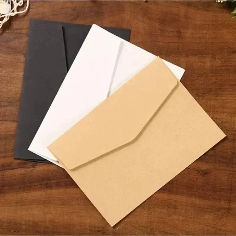 New 10Pcs/lot Vintage Packaging Letter Paper Envelope School Supplies Brown European Style Postcard Invitation Card Stationery