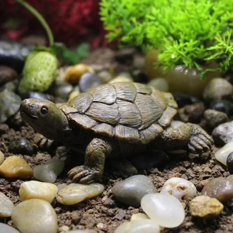 Simulation of Small Turtle Resin Crafts Micro Landscape Gardening Balcony Flower Pot Succulent Plant Ornaments Home Decoration