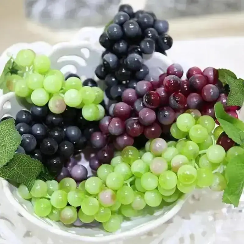 Artificial Grapes A Bunch Of Grapes Plastic Fakes Fruit Food Home Decor Decoration Artificial Fruit Fakes Fruits Decoration