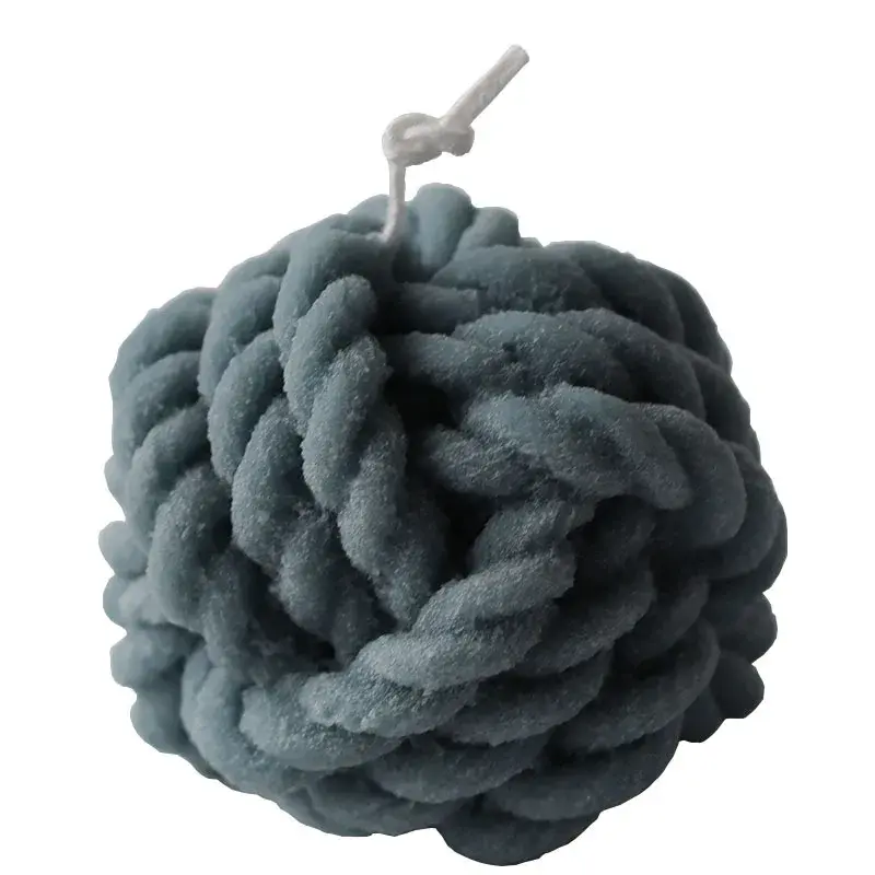 3D Wool Shaped Candle Mold Aromatherapy Candle Casting Mold Handmade DIY Soap Making Wax Mold Handmade Home Decoration Resin