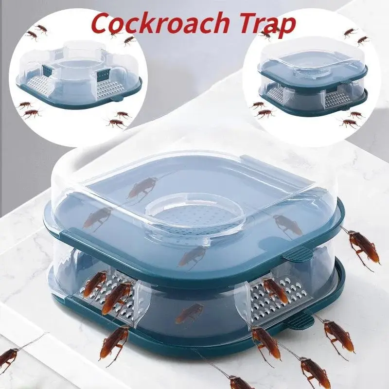 Cockroach Trap Non-toxic Reusable Household Cockroach Repellent Bait Pest Control Eco-friendly Cockroach Kitchen and Bathroom