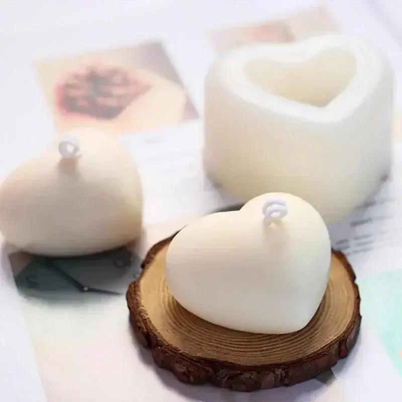 Handmade Mold Weaving Love Silicone Mold DIY Heart-shaped Candle Soap Plaster Cake Chocolate Baking Valentines Day Gift
