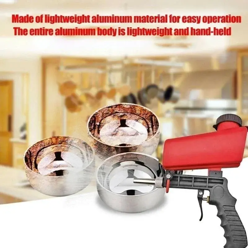 Aluminum Alloy Pneumatic Sandblasting Machine Spray Gun Sand Removal Sandblasting Power Machine Gravity Sandblasting Gun