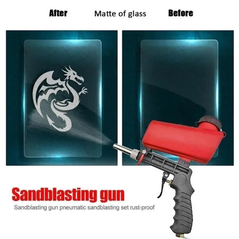 Aluminum Alloy Pneumatic Sandblasting Machine Spray Gun Sand Removal Sandblasting Power Machine Gravity Sandblasting Gun