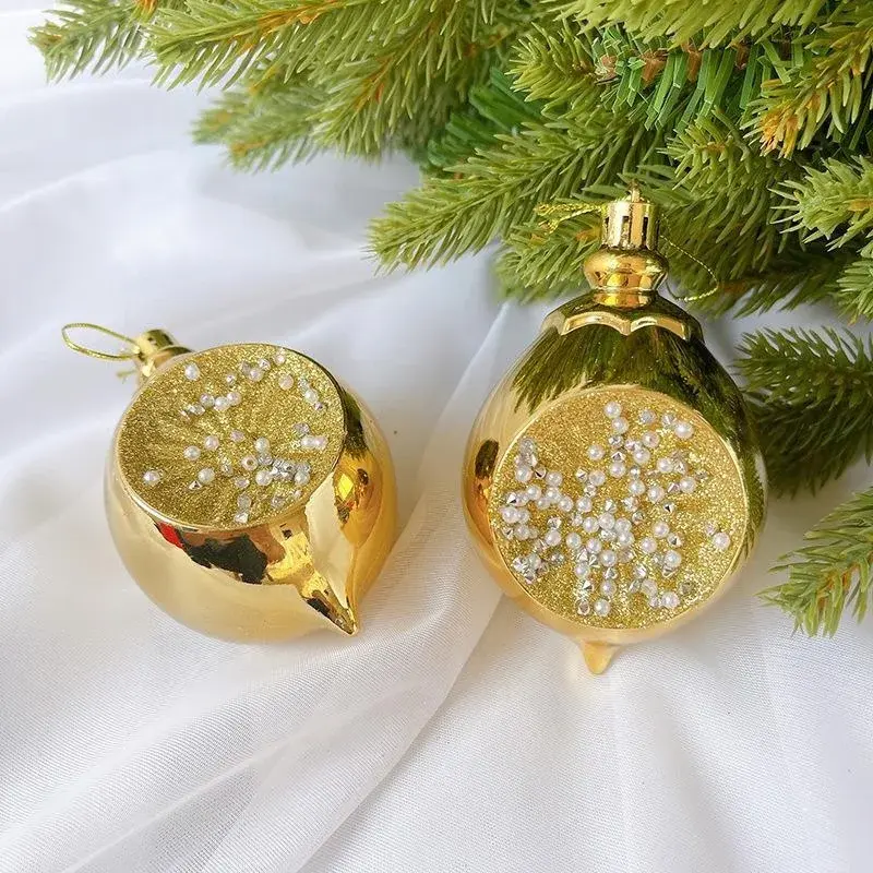 2024 New Decorations Holiday Party Pendant Water Drop Clock Opposite Ball Accessories