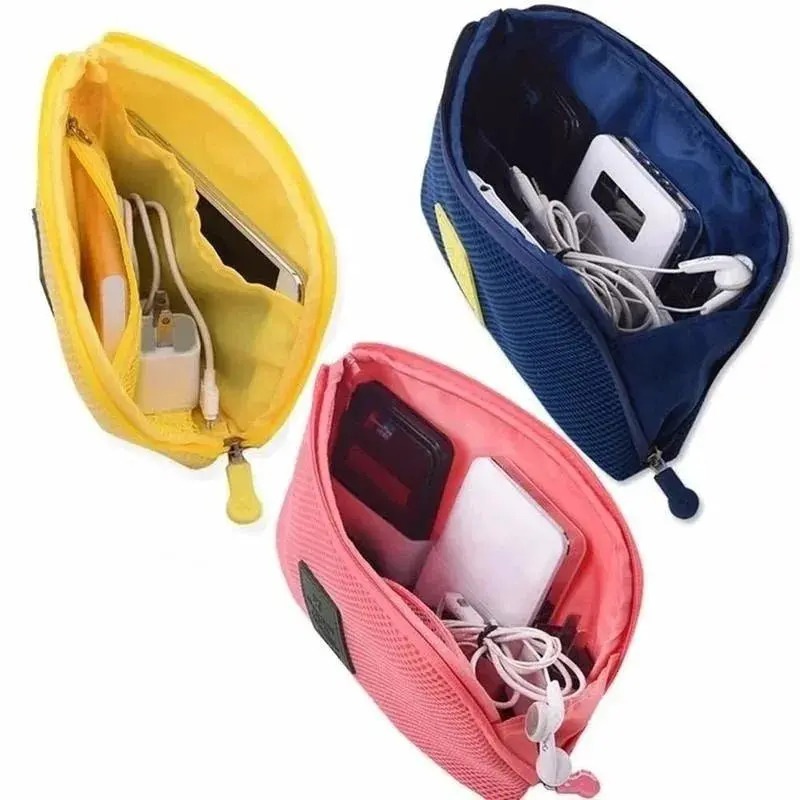 New Shockproof Travel Digital Storage Bag USB Cable Headphone Charger Sponge StorageBag Travel Makeup Storages Bags Organization