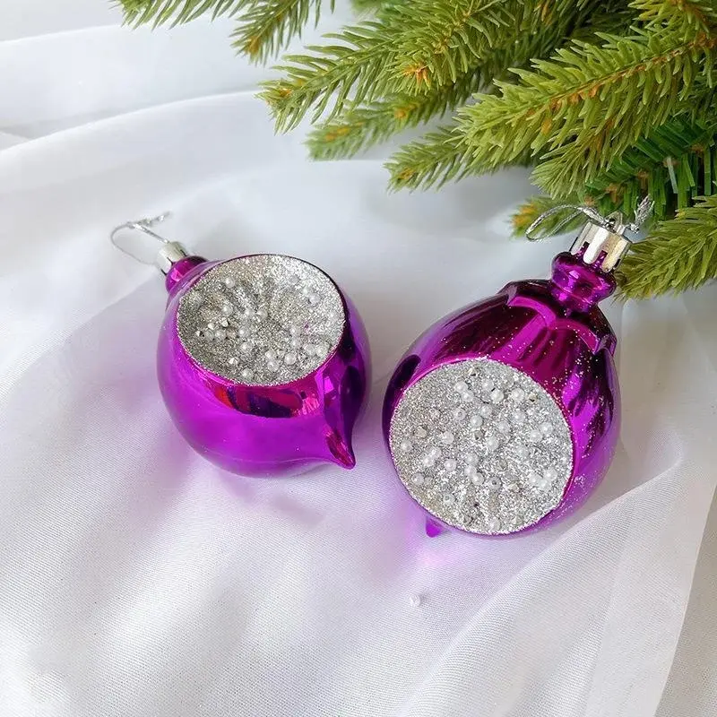 2024 New Decorations Holiday Party Pendant Water Drop Clock Opposite Ball Accessories