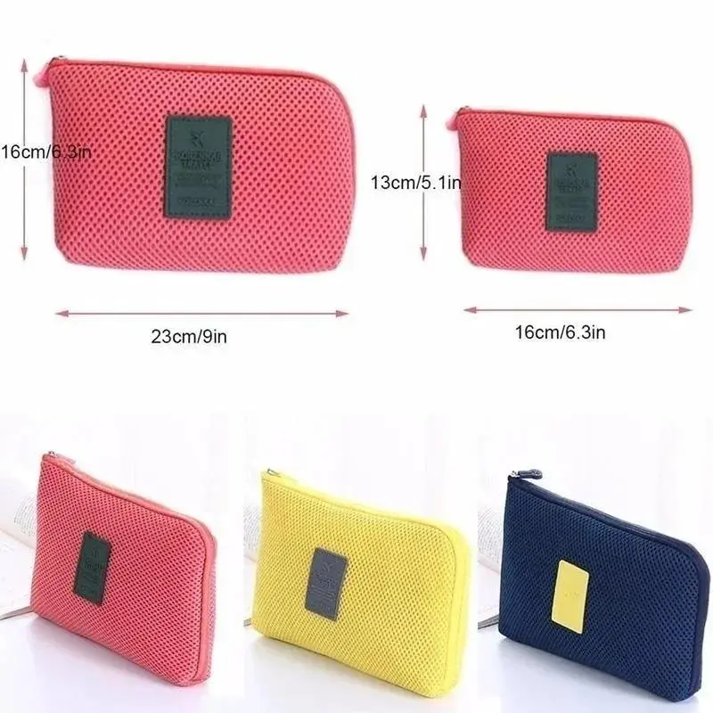New Shockproof Travel Digital Storage Bag USB Cable Headphone Charger Sponge StorageBag Travel Makeup Storages Bags Organization