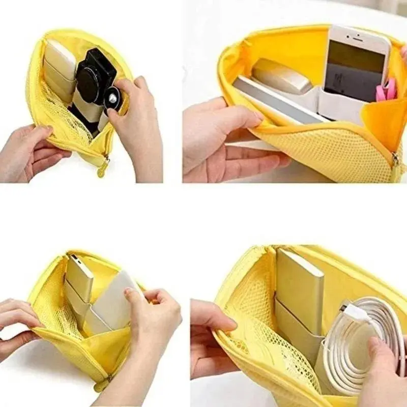 New Shockproof Travel Digital Storage Bag USB Cable Headphone Charger Sponge StorageBag Travel Makeup Storages Bags Organization