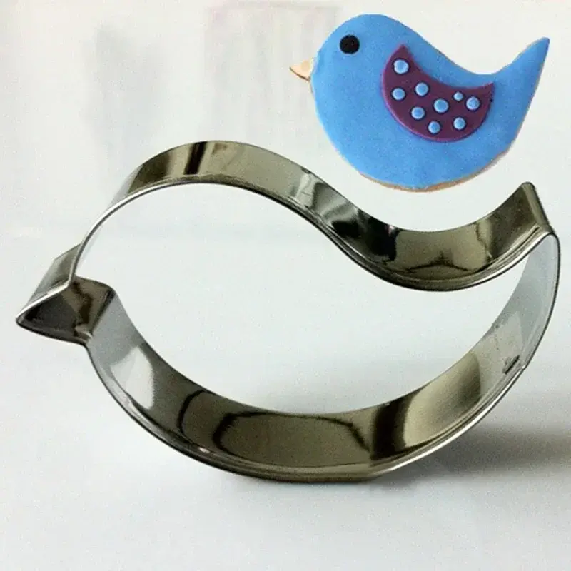 New Easter Cookie Cutter Set Bird Stainless Steel Fondant Cutter Mold Baking Tools