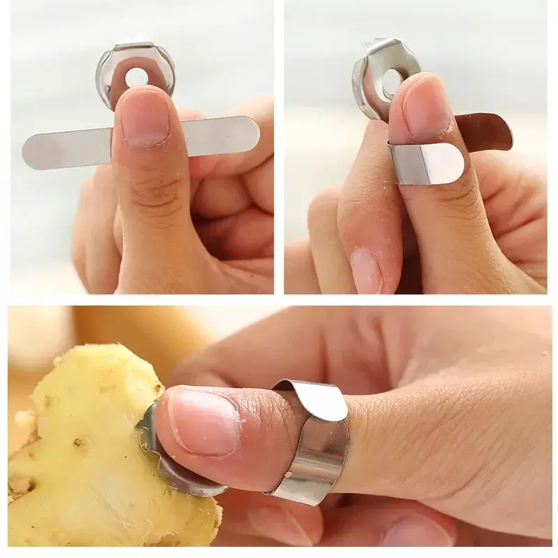 New 3Pcs Household Kitchen Creative Fruit Vegetable Planer Chestnut Ginger Peeler Ginger And Garlic Peeler Accessories Tools